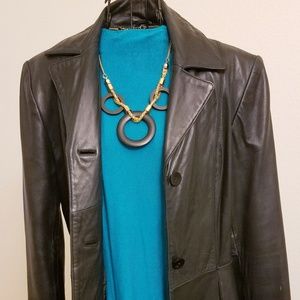 Nine West Genuine Leather Jacket